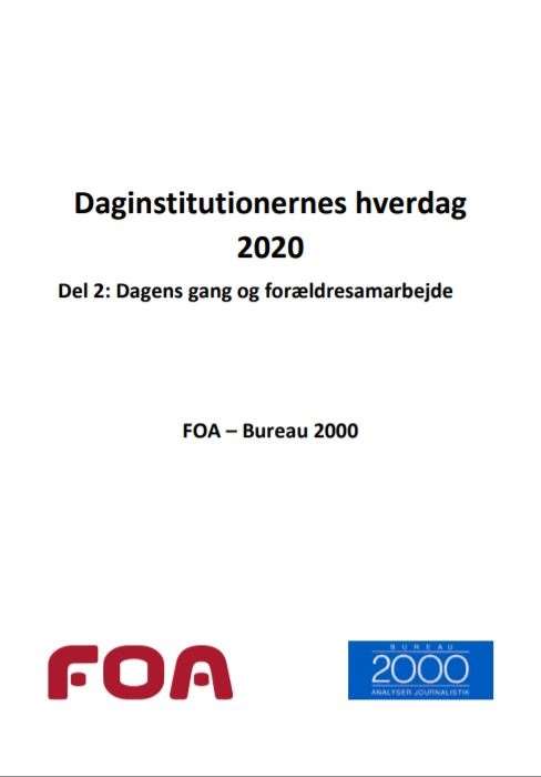 forside daginstitutionernes hverdag del 2 2020